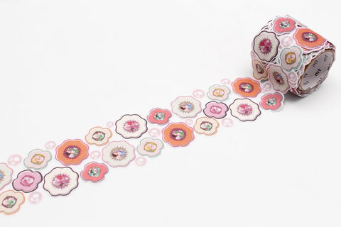 mt Washi Tape - Flower and Pearl