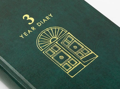 Midori 3 Years Diary - Green Recycled Leather - Limited Edition