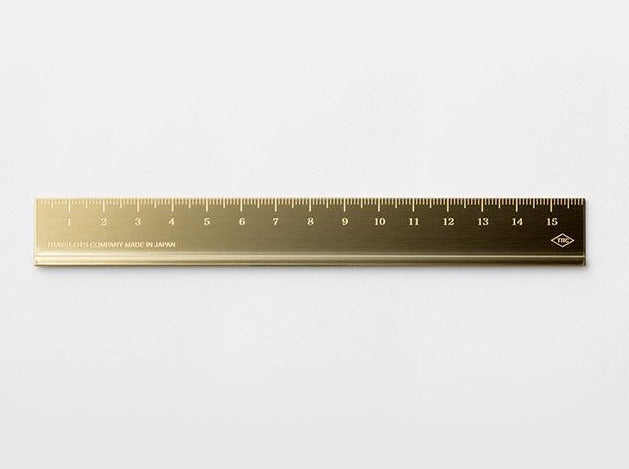 TRAVELER's Brass Ruler – Yoseka Stationery