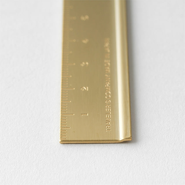 TRAVELER's Brass Ruler – Yoseka Stationery