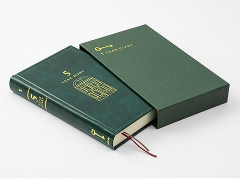 Midori 5 Years Diary - Green Recycled Leather - Limited Edition
