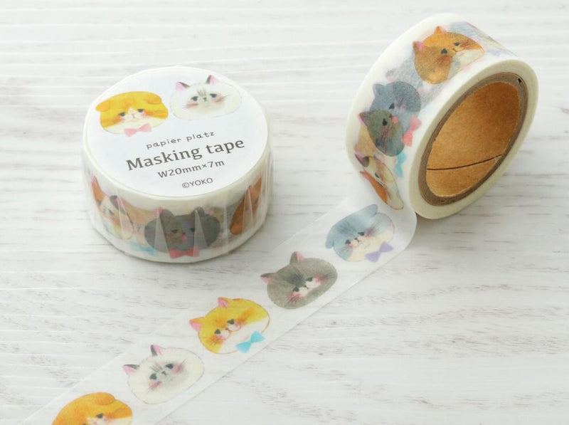Papier Platz x YOKO - Cat Face Masking Tape