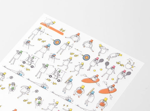 Midori Planner Sticker - Sports Grandpa