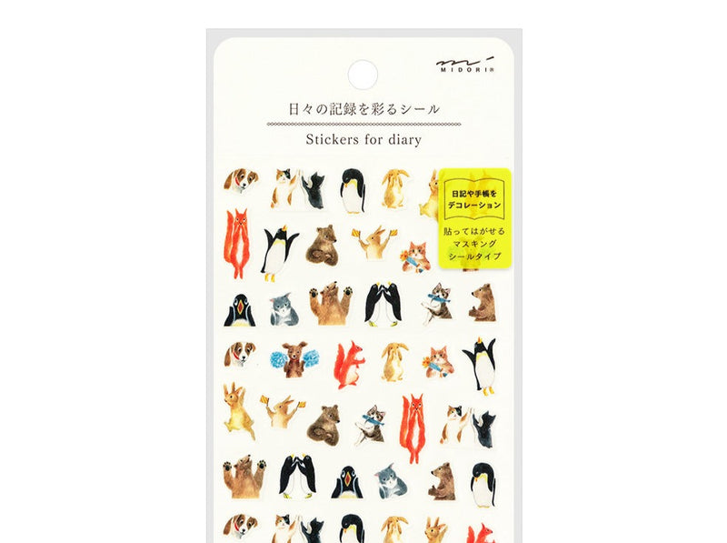 Midori Planner Sticker - Animal Feelings