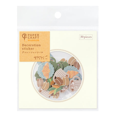 Paper Craft Museum Decoration Sticker - Cafe