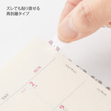 Midori Planner Index Label - Number Gray