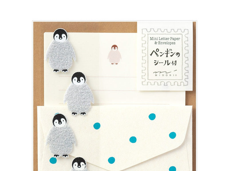 Extra-Mini Letter Set with Penguin Stickers