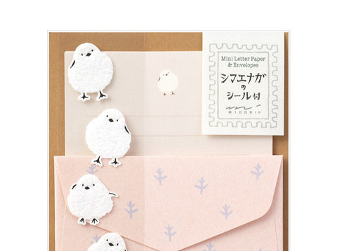 Extra-Mini Letter Set with Snow Fairy Bird Stickers