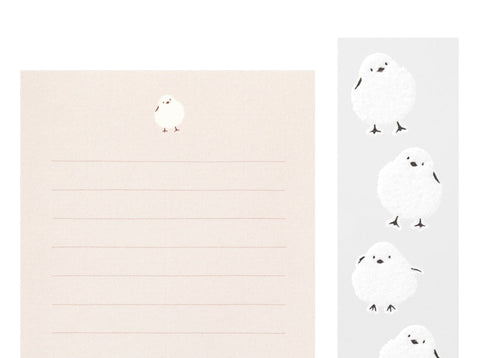 Extra-Mini Letter Set with Snow Fairy Bird Stickers