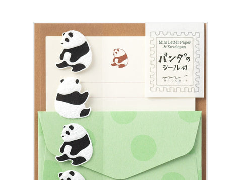 Extra-Mini Letter Set with Panda Stickers