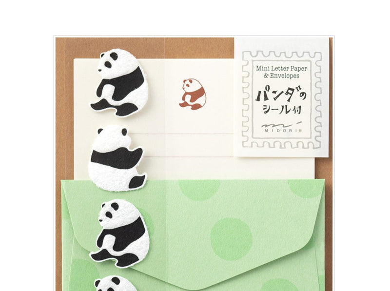 Extra-Mini Letter Set with Panda Stickers