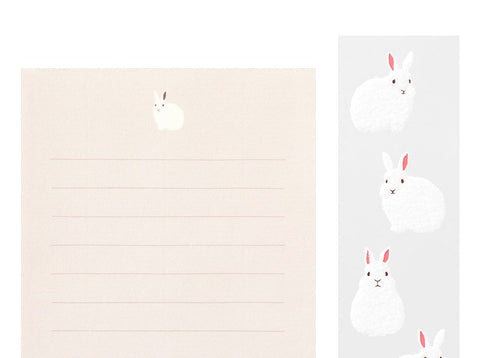 Extra-Mini Letter Set with Rabbit Stickers