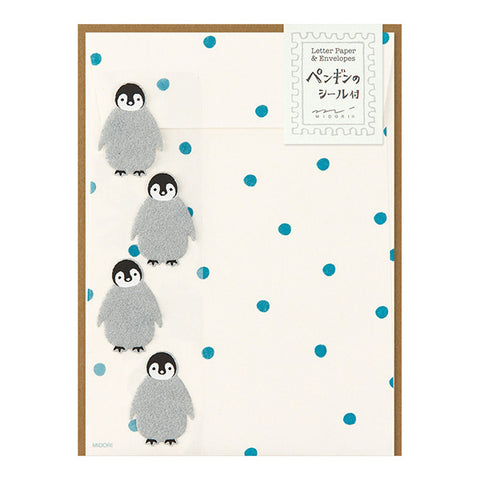 Mini Letter Set with Penguin Stickers