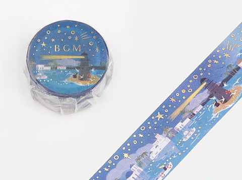 BGM Washi Tape -  Lighthouse in the Harbor