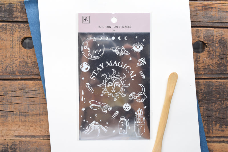 MU Print-On Silver Foil Stickers - Stay Magical - #1