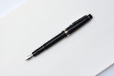 Pilot Justus 95 Fountain Pen - Stripe - Black/Rhodium
