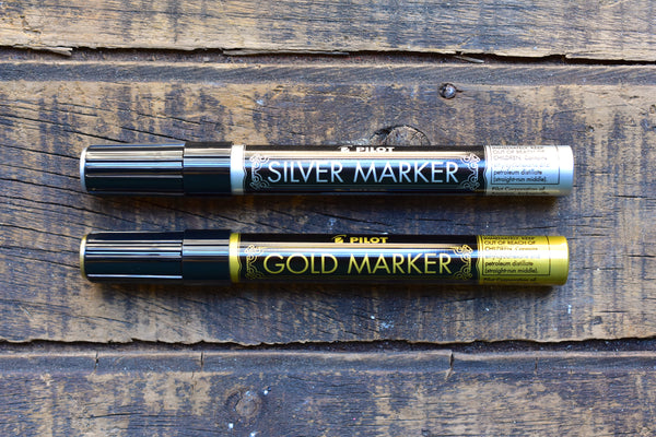 Pilot Gold and Silver Paint Markers – Margret puts pen to paper