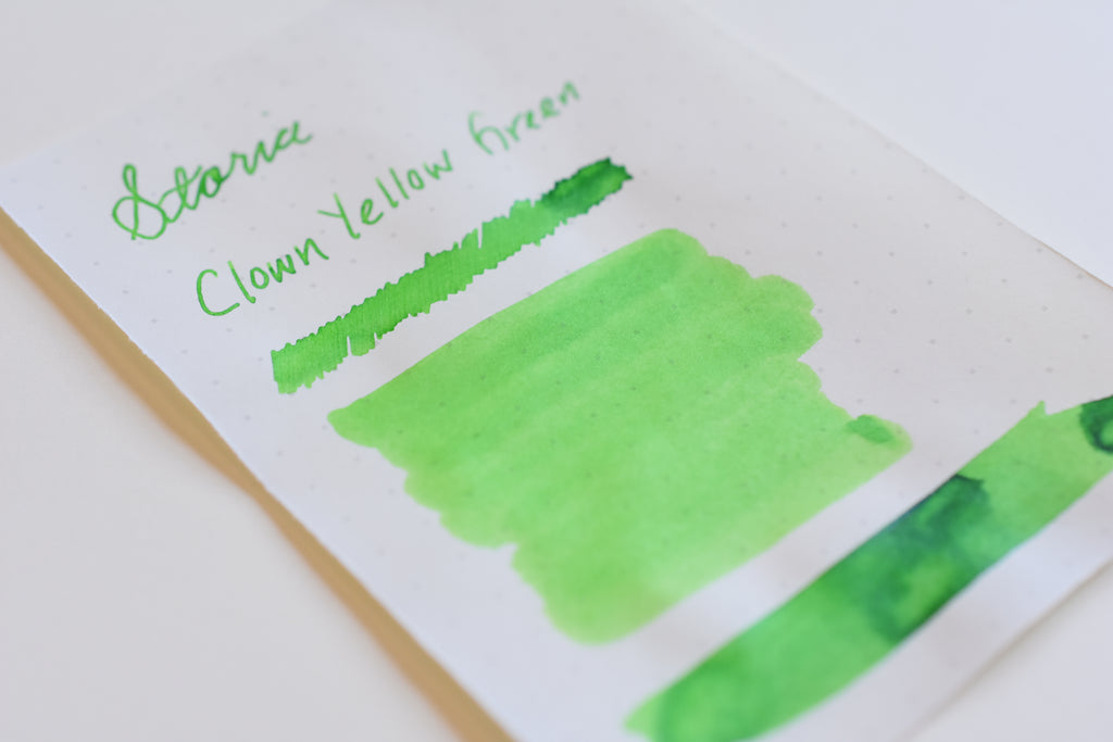 Sailor Storia Pigment Ink - 20mL - Clown Yellow Green – Yoseka Stationery