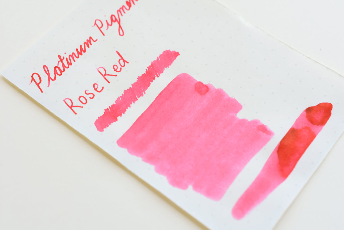 Pink Ink Application Platinum Pigmented Rose Pink Ink – Yoseka Stationery