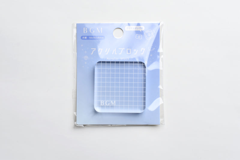 BGM Clear Stamp Acrylic Block – Yoseka Stationery
