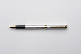 Pilot Cavalier Fountain Pen - Marbled - Gold/White