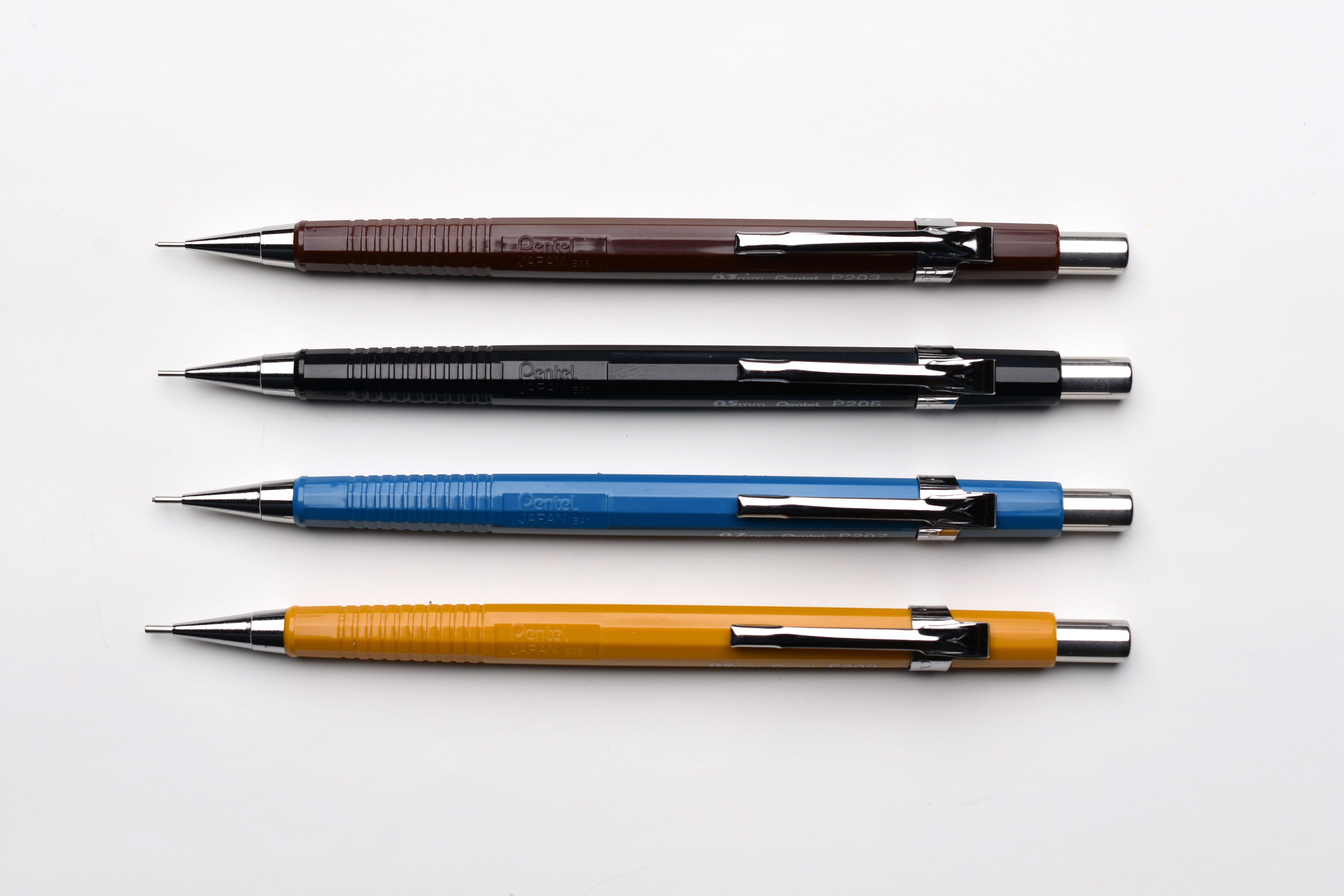 Pentel P205 Mechanisch potlood 0,5 mm vast vat 4 mm zwart Pentel P205 Mechanisch potlood 0,5 mm vast vat 4 mm zwart