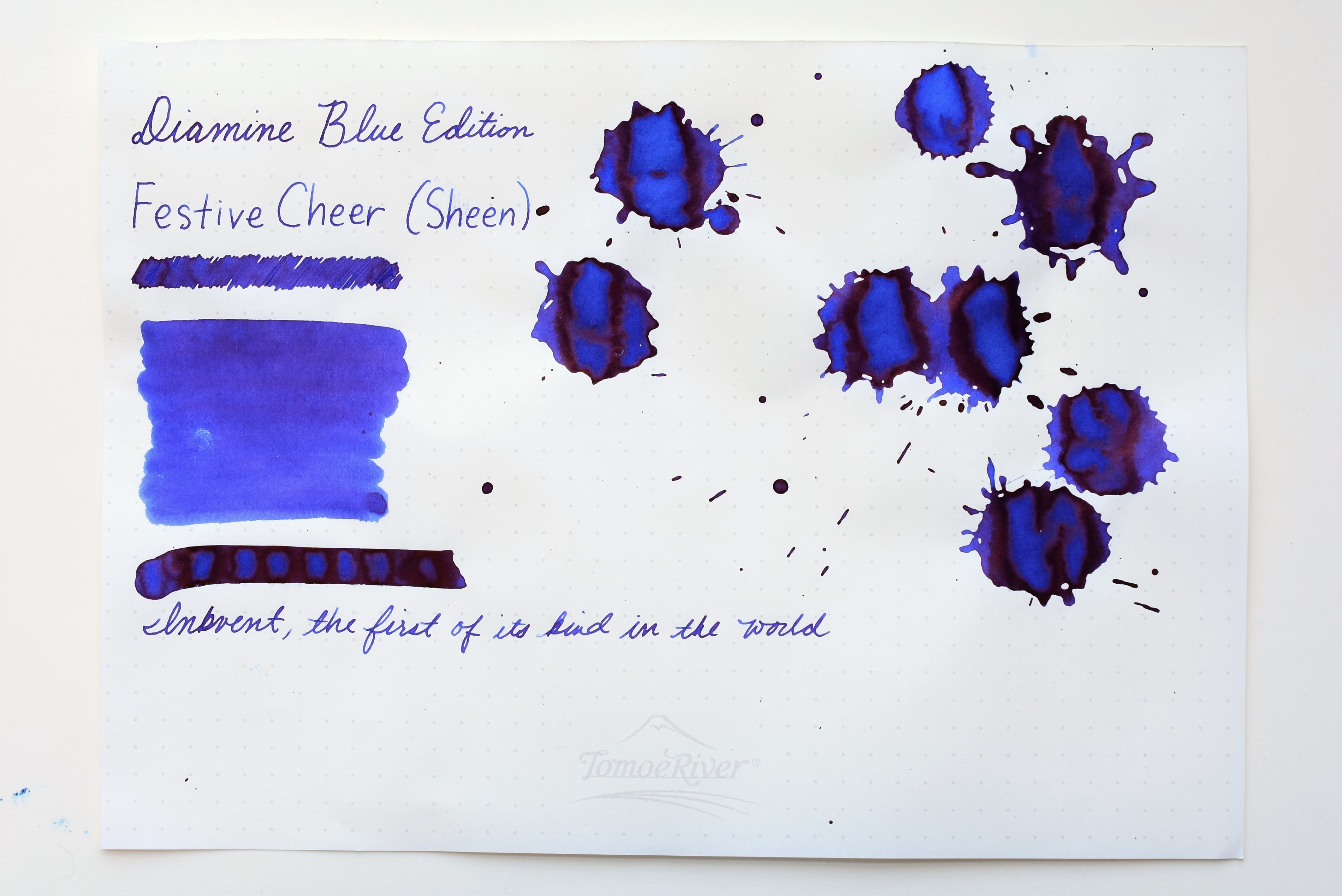 Ink Sample - Diamine Blue Edition – Yoseka Stationery
