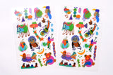 Dan Wei Industry - Crayon Animals Print-On Sticker
