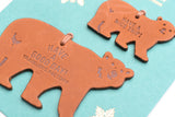 Traveler's Factory - Holiday Bear Leather Tag - Limited