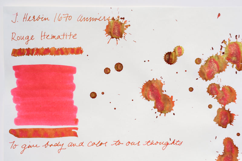 Jacques Herbin 1670 Rouge Hematite Ink Bottle – Truphae