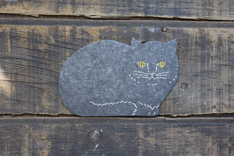 Classiky - Tomotake Letterpress Cat Coaster