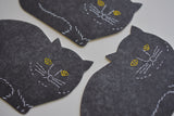 Classiky - Tomotake Letterpress Cat Coaster