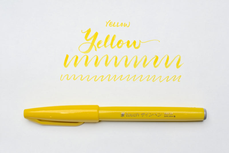 Pentel Sign Brush Pen - Bright Yellow