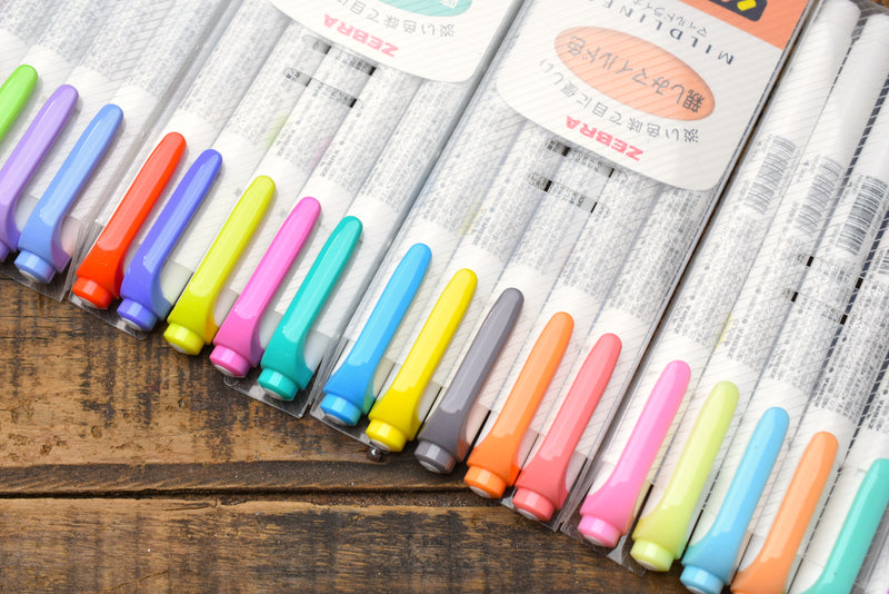 ZEBRA Mildliner Highlighter Pen - 35 Subtle Colors - Pre-Order Now