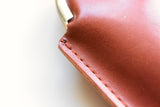 Life Leather Vertical Pen Pouch with Clasp - Brown
