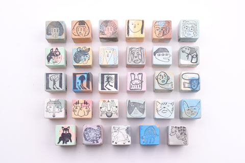 BGM Clear Stamp Acrylic Block - Grid – Yoseka Stationery