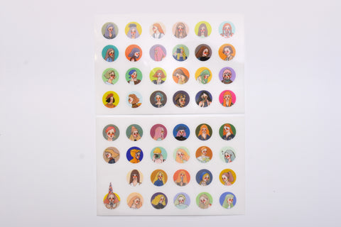 La Dolce Vita Transfer Stickers - Girl Portraits