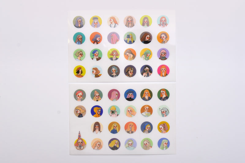 La Dolce Vita Transfer Stickers - Girl Portraits