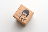Yohand Studio Wooden Stamp - Hugging Fluffy Cloud Dog