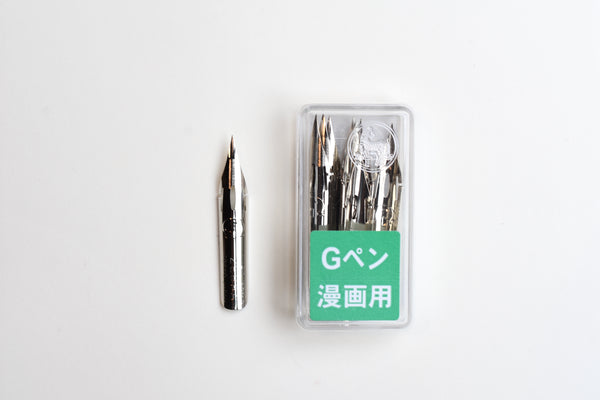  ZEBRA Comic Pen Nib- Type Professional - G Model Hard Type -  Chrome - 10 Pack (PG-8B-C-K) : Office Products