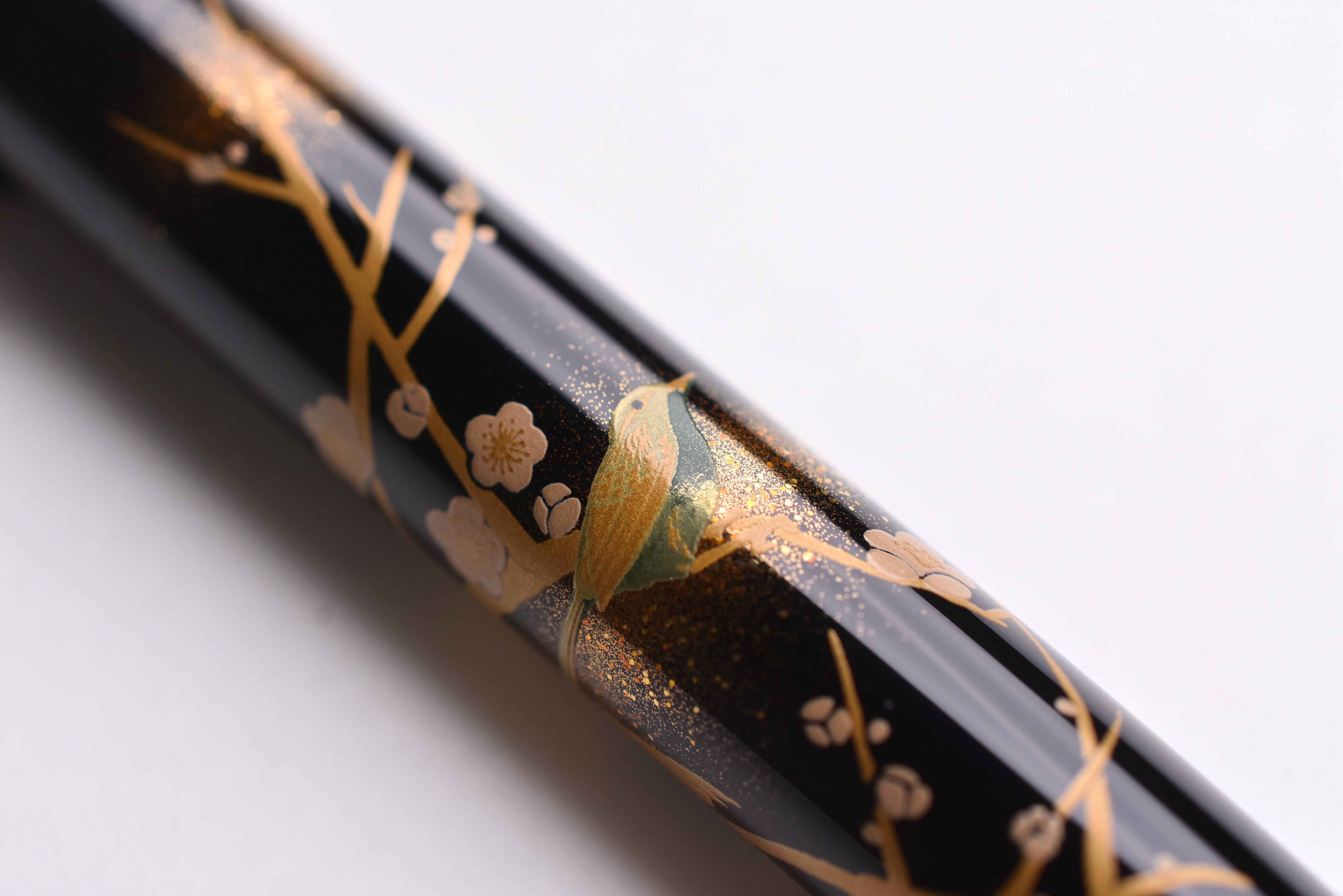 Pilot Namiki Yukari Maki-e Fountain Pen - Apricot Tree and Warbler