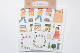 Furukawa Paper Me Time Decoration Sticker Sheet - Going Out