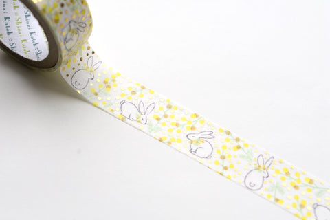 SEAL-DO Washi Tape - Shinzi Katoh - Mimosa and Rabbit