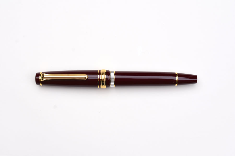 Sailor Pro Gear Realo Fountain Pen - Maroon/Gold Trim
