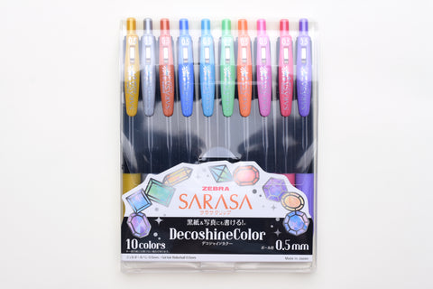 SARASA Decoshine Color - 0.5mm - Set of 10