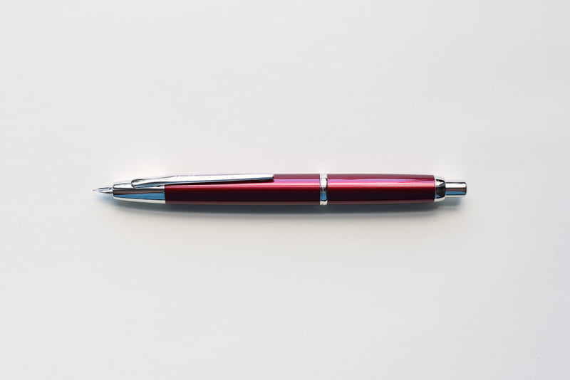 PILOT VANISHING POINT FOUNTAIN PEN - RED FINE NIB — Pickle Papers