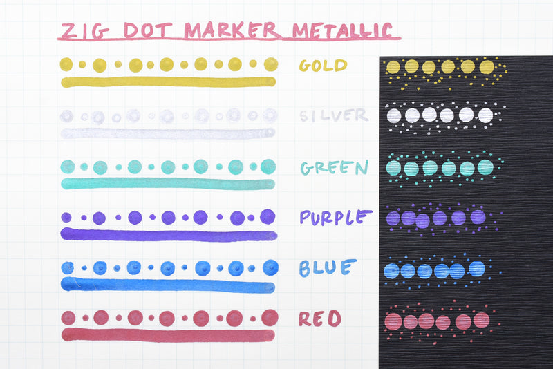 Kuretake ZIG Clean Color Dot Marker - Metallic