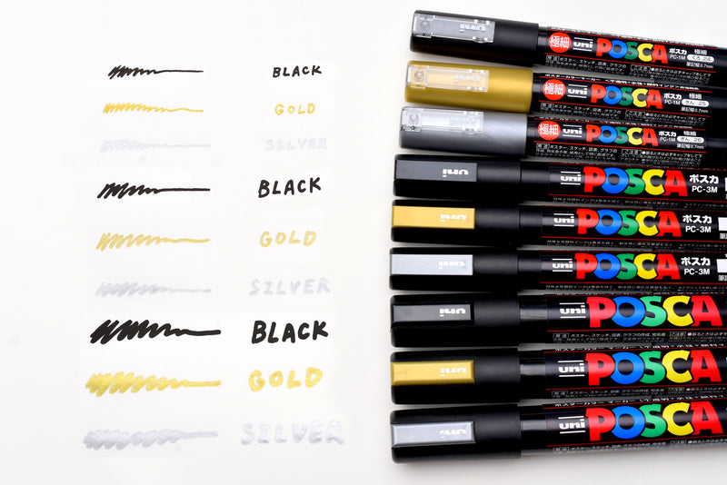 Pilot Gold & Silver Metallic Paint Marker - Extra Fine – Yoseka