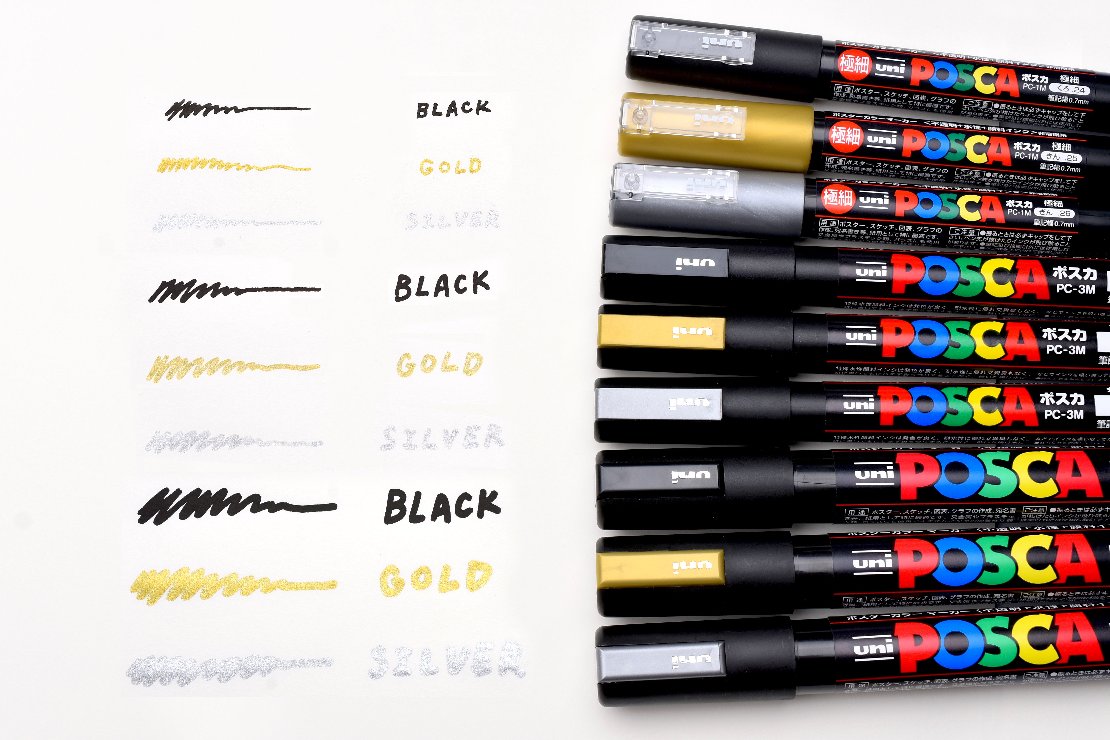 Gold Posca Pen Uni Posca Paint Marker PC-3M Fine