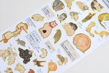 Illustrated Picture Book Stickers - Animal Paintings